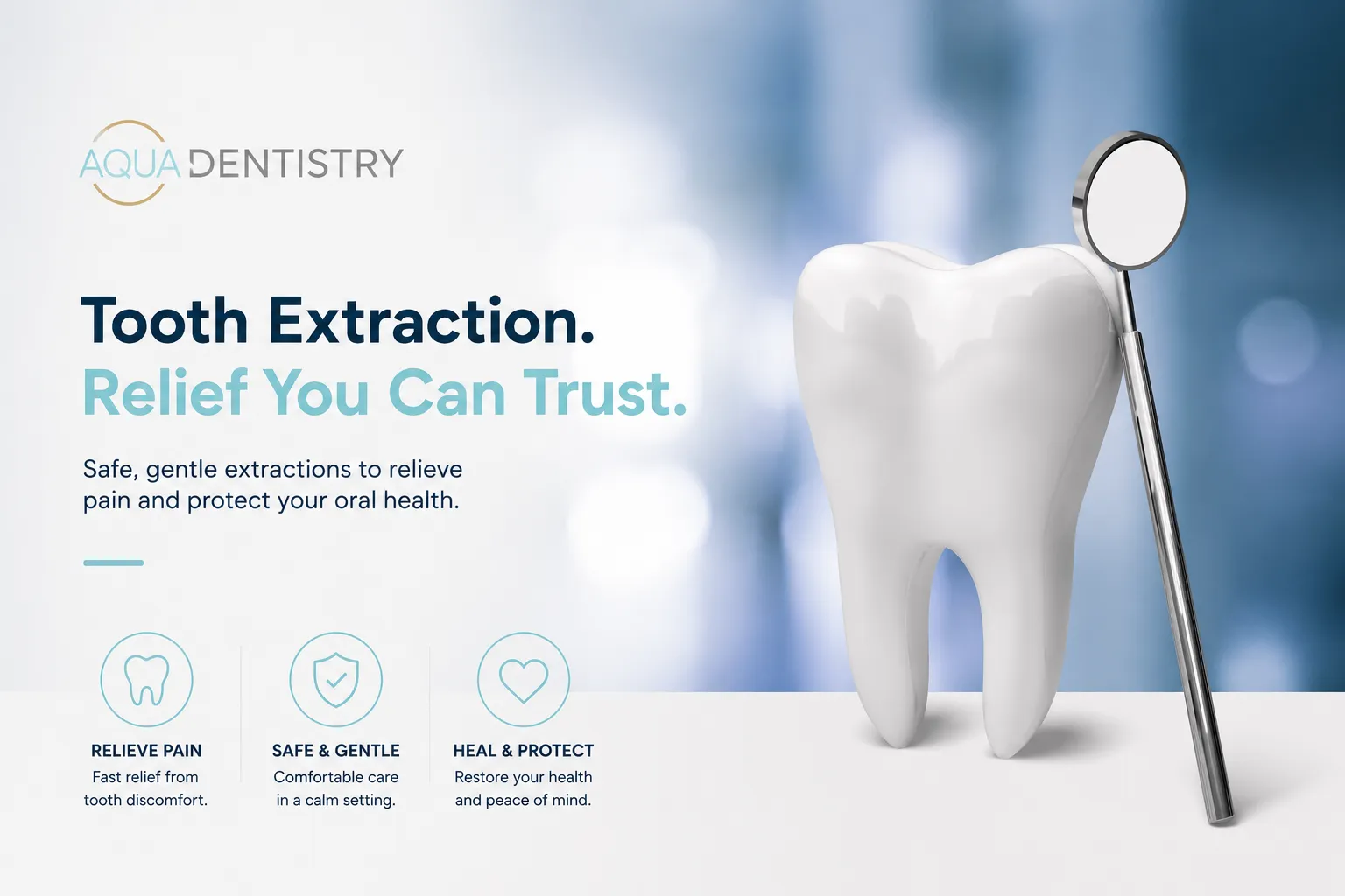 Gentle tooth extraction procedure at Aqua Dentistry San Jose
